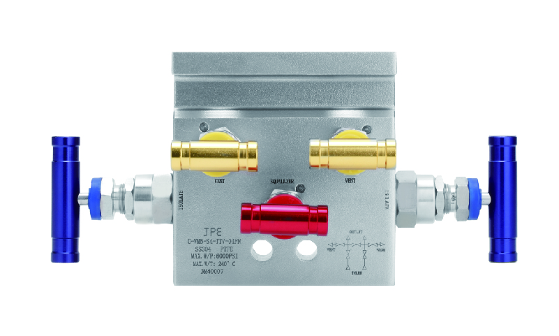 SS316L JPE 五阀组3051直接安装型1/2"内螺纹NPT (附PTFE的垫片)